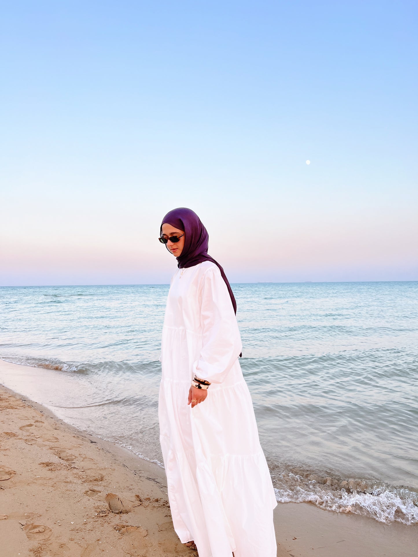 Poplin Gypsy Dress White