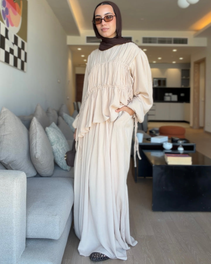 The Drape Flow Set In Beige