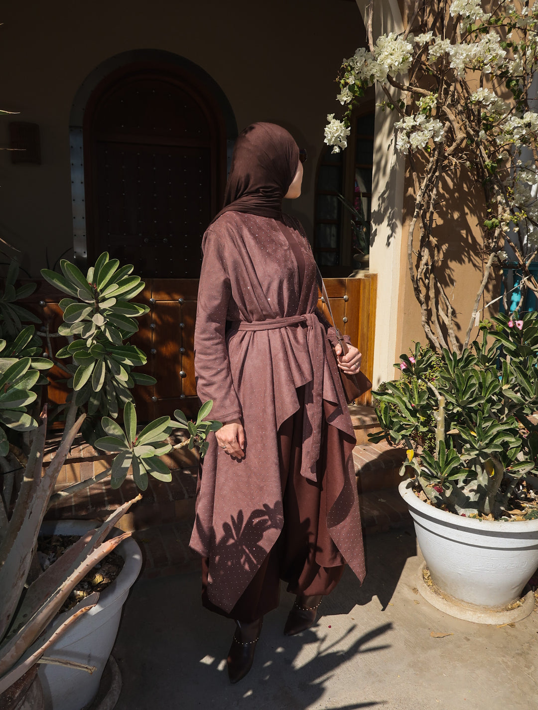 The Starlit Cardigan In Cocoa Brown
