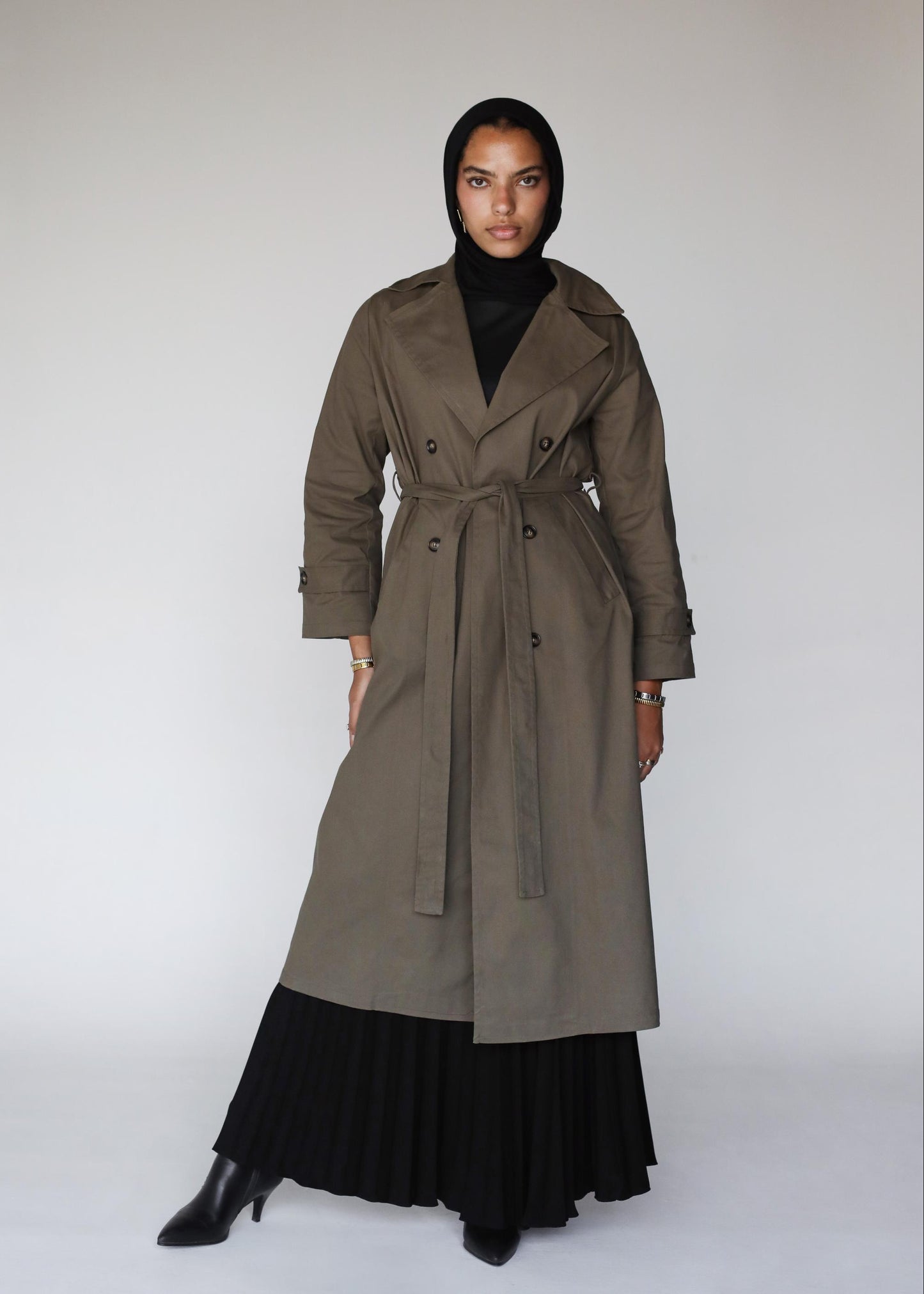 The Everyday Trench In Pale Olive