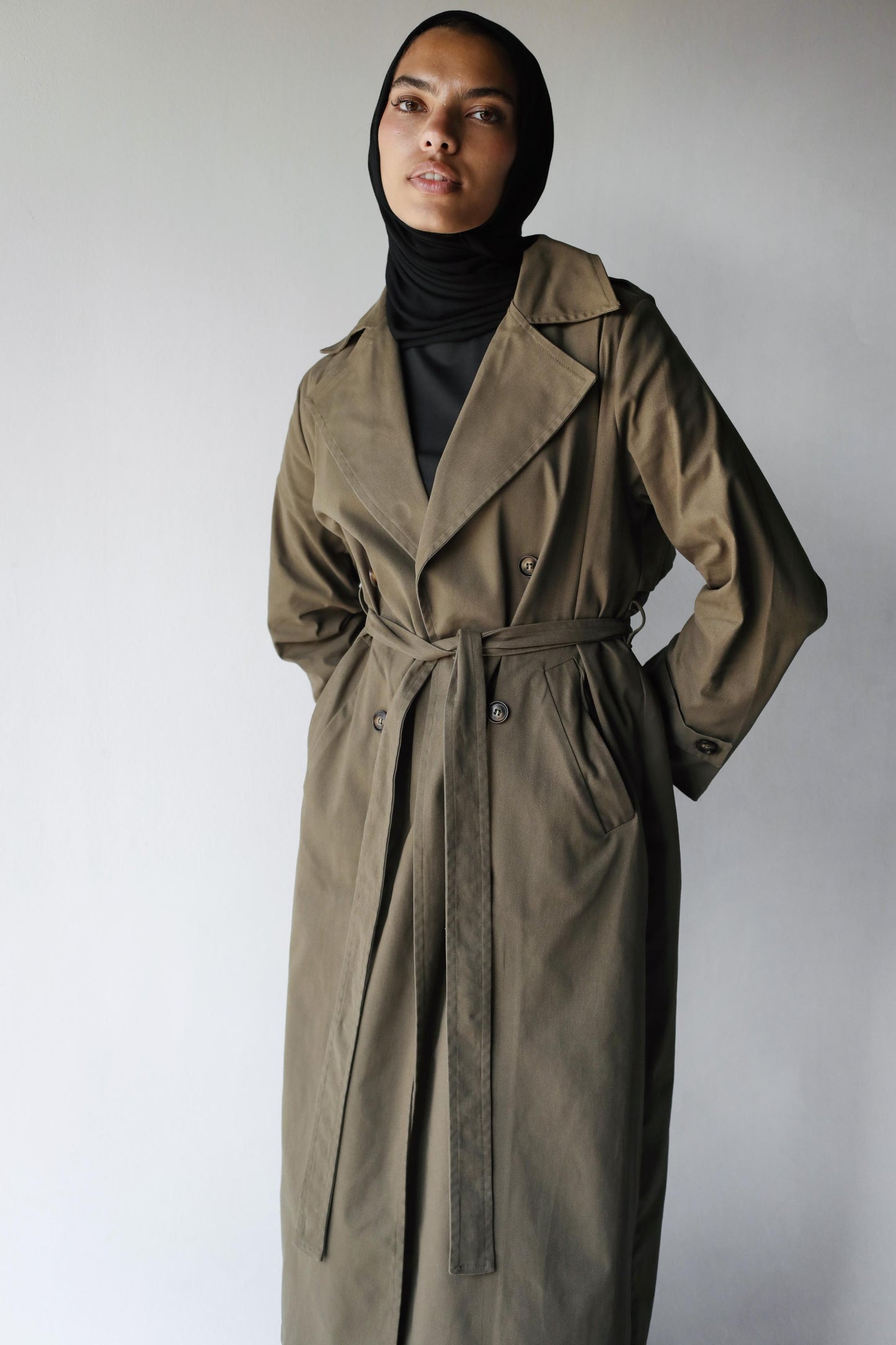 The Everyday Trench In Pale Olive