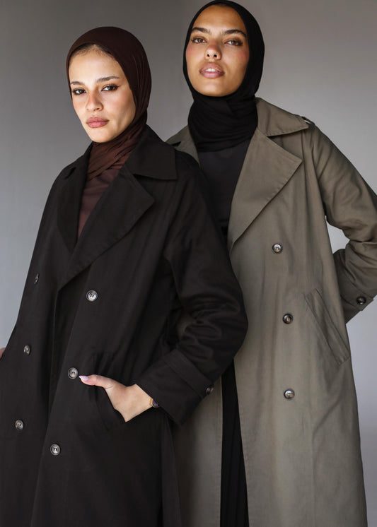 The Everyday Trench In Pale Olive