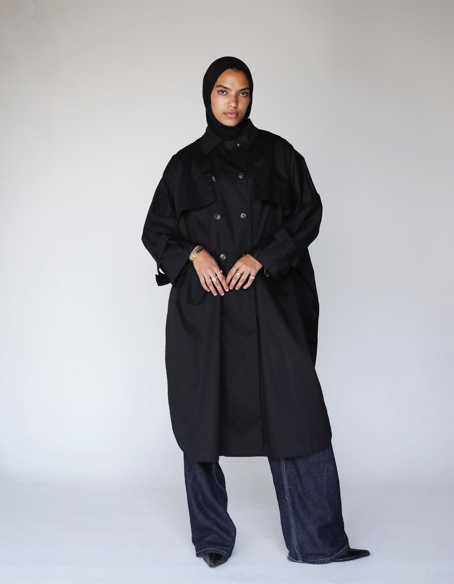 Charcoal Overlay Cape