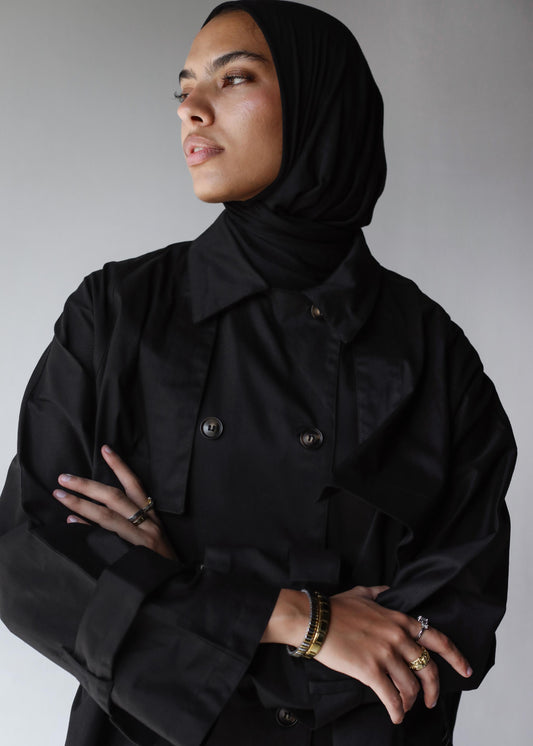 Charcoal Overlay Cape