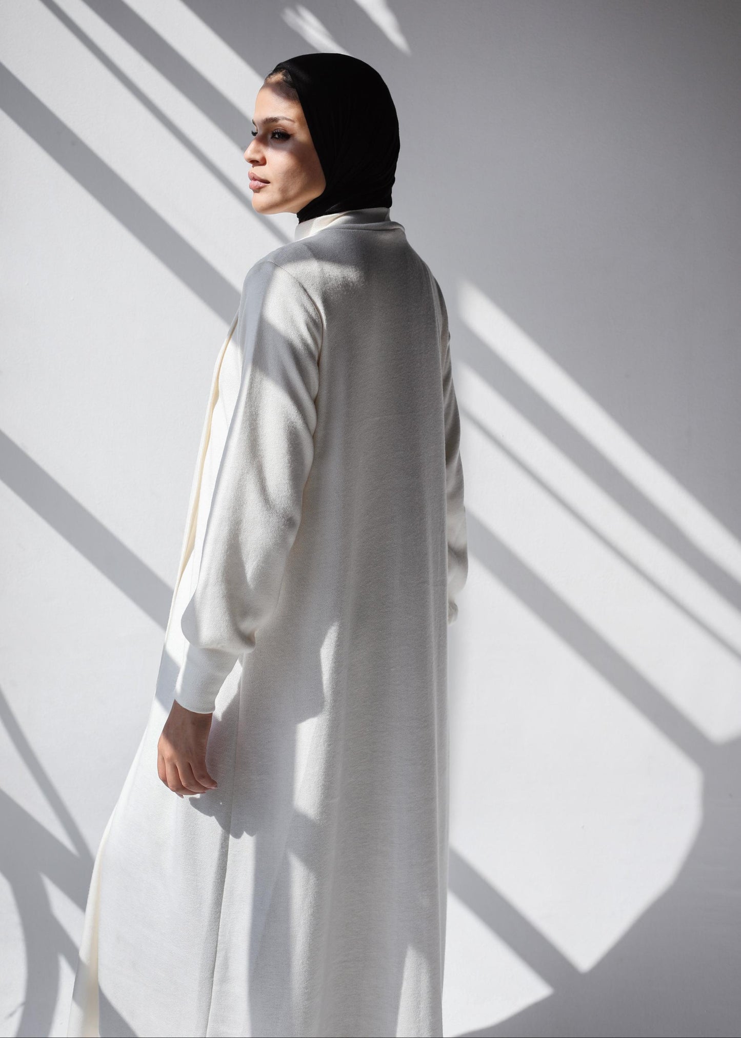 The Knit Overlap Tunic In Ivory