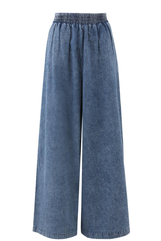 Wide Leg Denim Pants