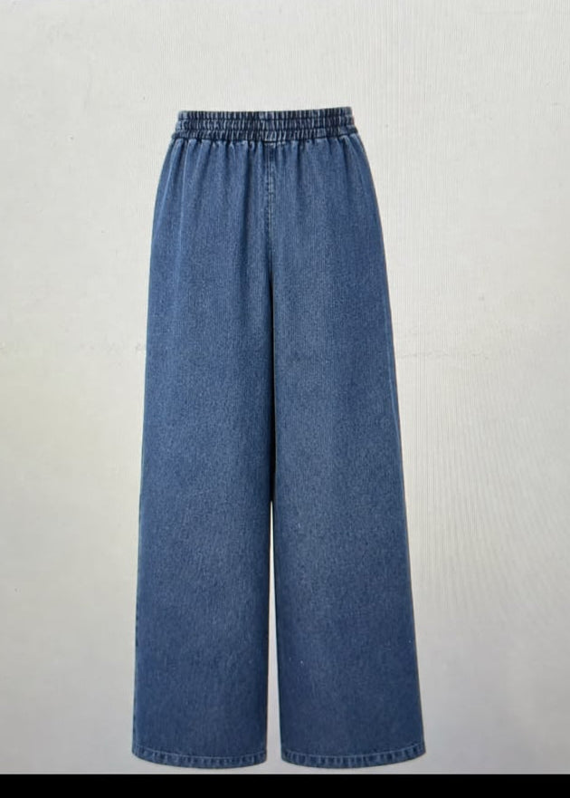 Wide Leg Denim Pants