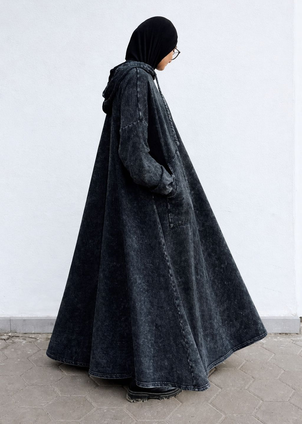 Milton Hoodie Dress In Washed