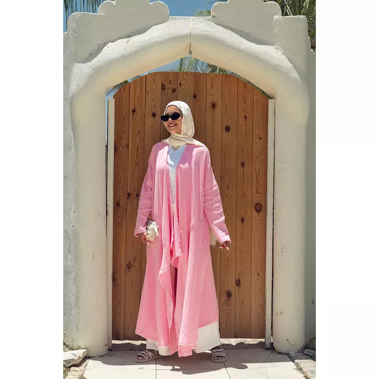 Waterfall Cardigan in Cotton Candy