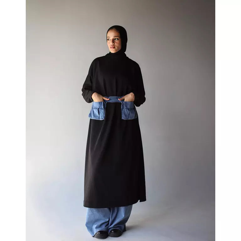 Basic Mliton Hoodie in Black
