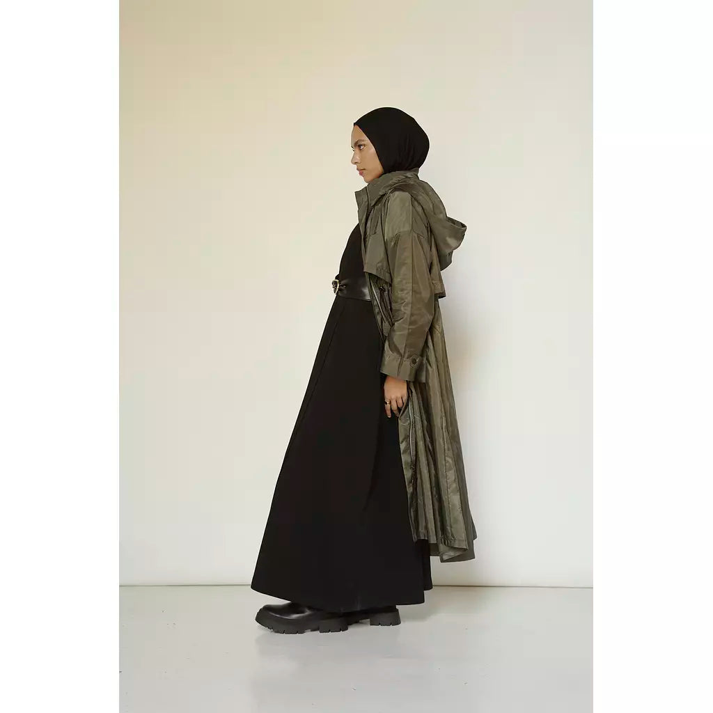Waterproof Trench Coat in Olive