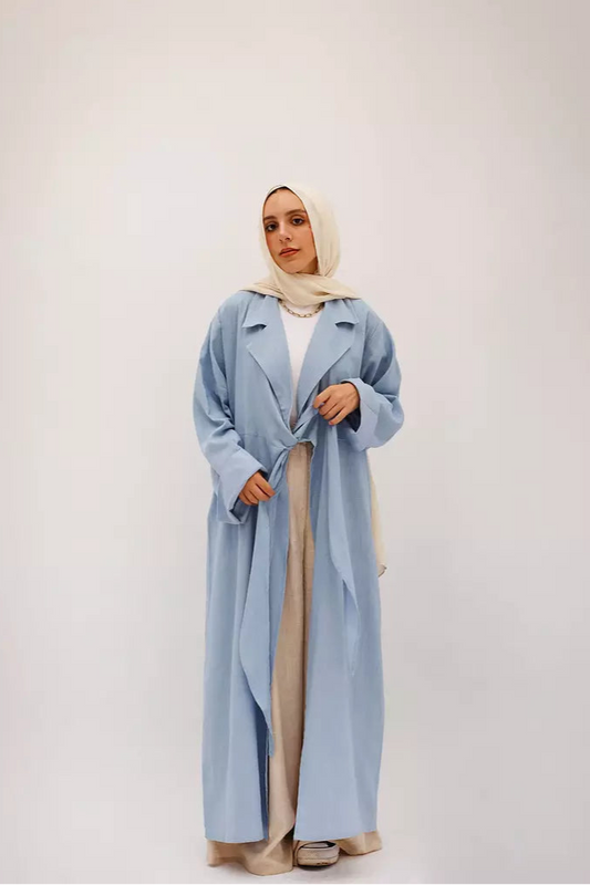 Desk-to-dinner Kimono in Blue