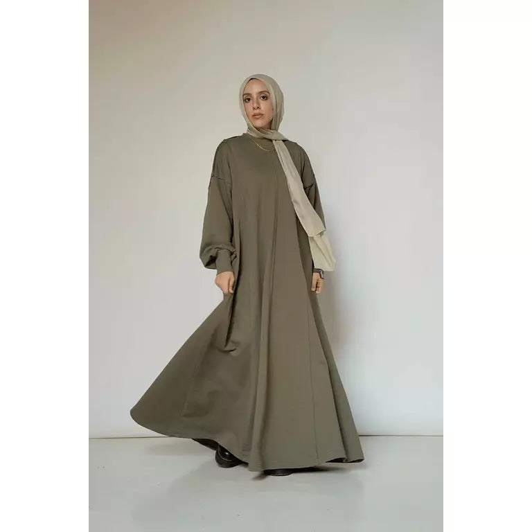 Seamline Dress in Olive