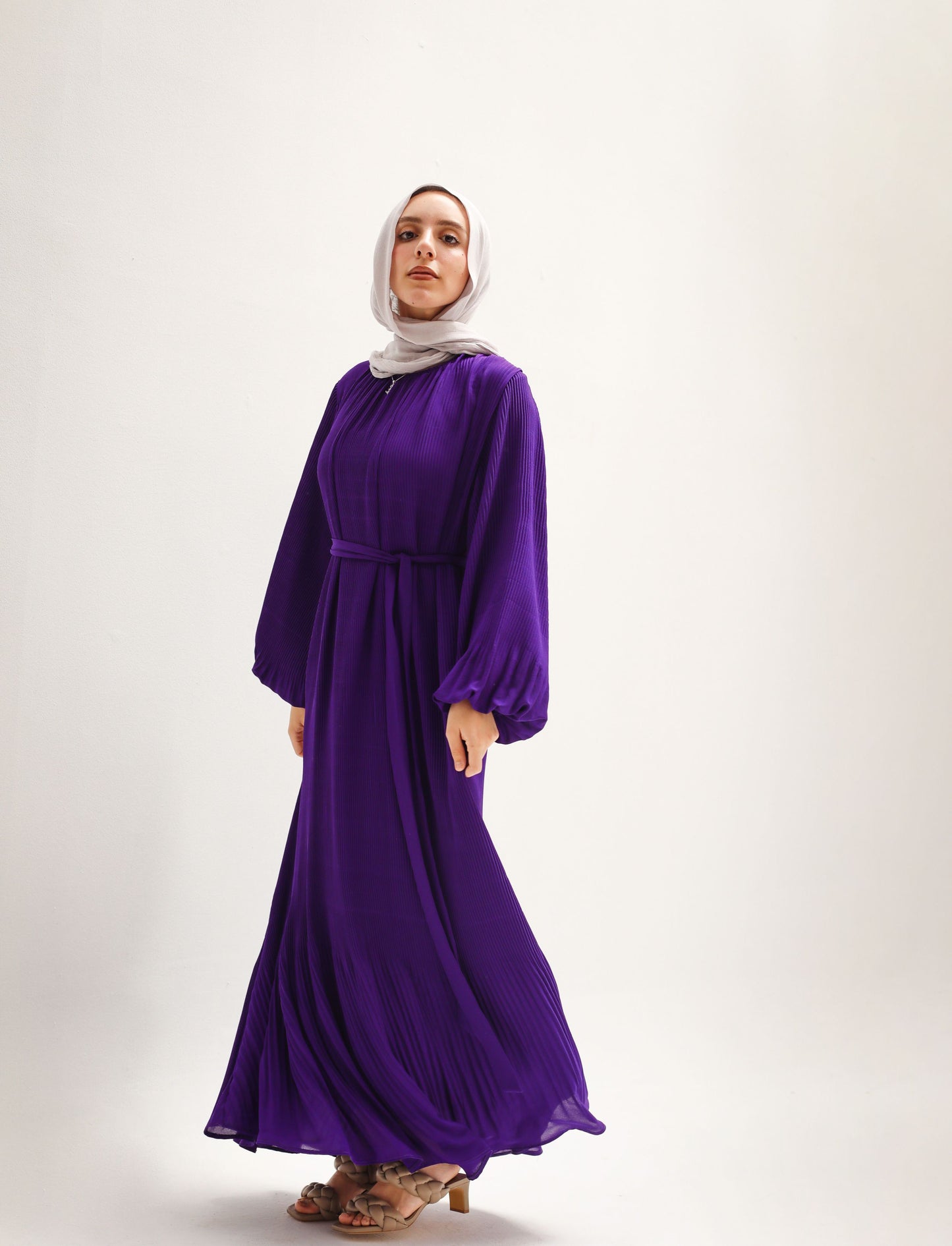 Dreamy Swirl Dress In Purple