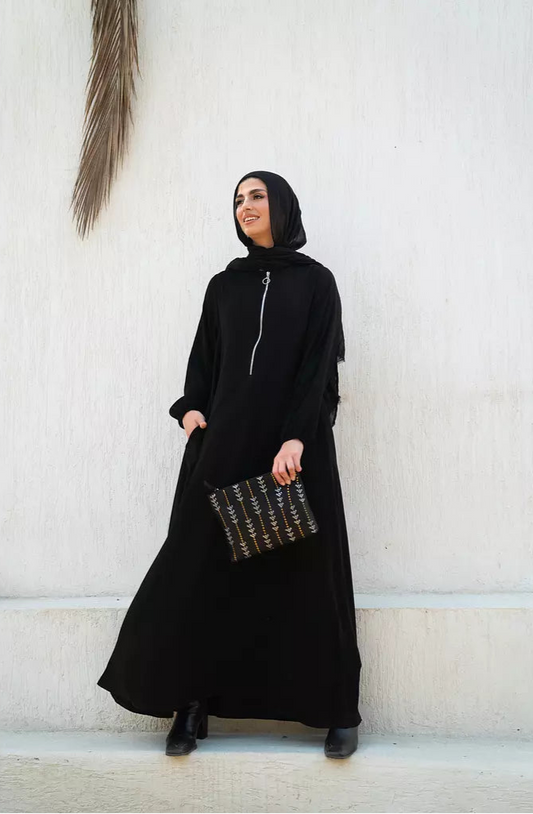 Basic Zipper Abaya