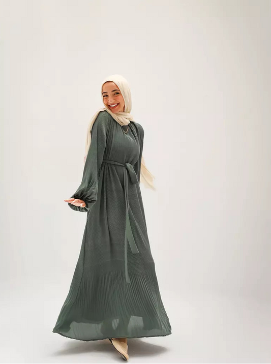 Olive Dreamy Swirl Dress