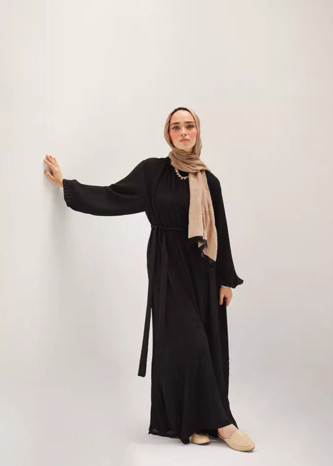 Dreamy Swirl Dress In Black