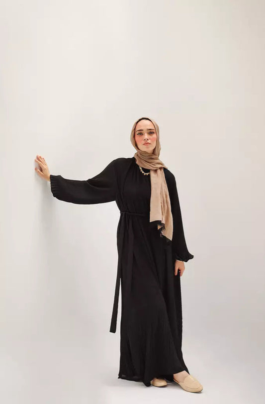 Black Dreamy Swirl Dress