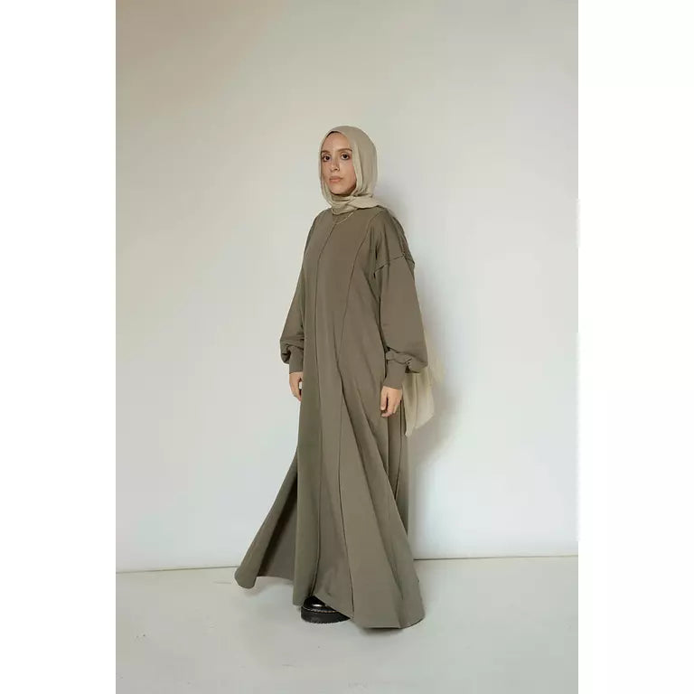Seamline Dress in Olive